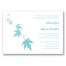 Falling Leaves - Pool - Invitation