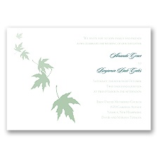 Falling Leaves - Meadow - Invitation