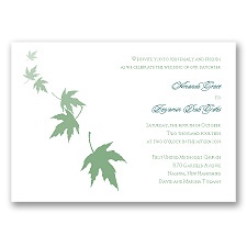 Falling Leaves - Clover - Invitation