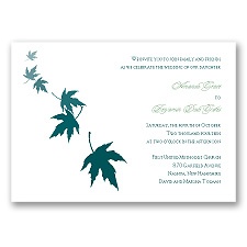 Falling Leaves - Gem - Invitation