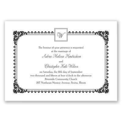 Serene Border - Invitation