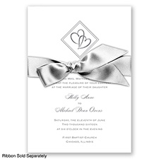 Diamond Hearts - Mercury - Invitation