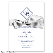 Diamond Hearts - Regency - Invitation
