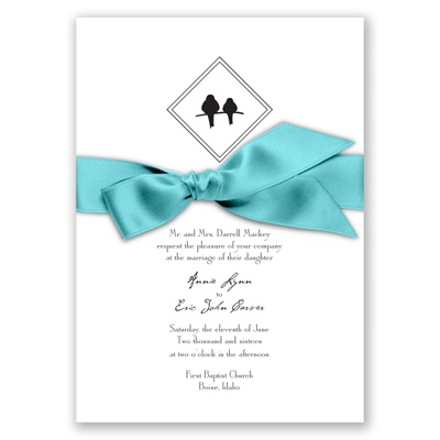 Diamond Birds Invitation