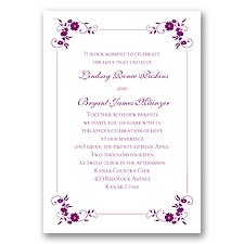 Blossoms Galore  - Sangria - Invitation