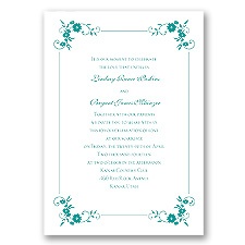 Blossoms Galore - Jade - Invitation