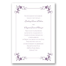Blossoms Galore - Wisteria - Invitation