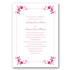 Blossoms Galore - Poppy - Invitation
