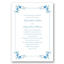 Blossoms Galore - Cornflower - Invitation