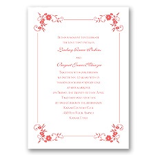 Blossoms Galore - Guava - Invitation