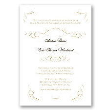 Artistry - Golden - Invitation