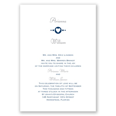 Love Always - Marine - Invitation