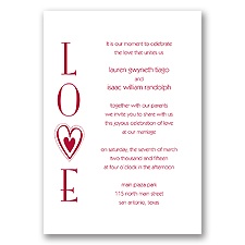 Our Love - Apple - Invitation
