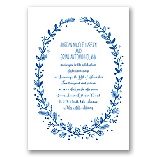 Pine Cone Wreath - Horizon - Invitation