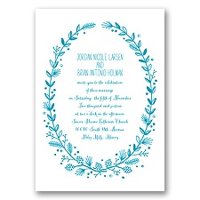 Pine Cone Wreath - Malibu - Invitation
