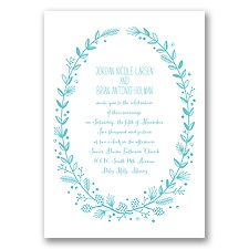 Pine Cone Wreath - Pool - Invitation