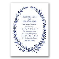 Pine Cone Wreath - Regency - Invitation