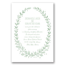 Pine Cone Wreath - Meadow - Invitation