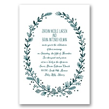 Pine Cone Wreath - Gem - Invitation