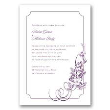 Rose Cascade - Wisteria - Invitation