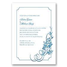 Rose Cascade - Cornflower - Invitation