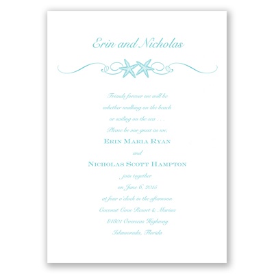 Starfish Beach - Invitation