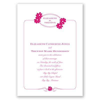 Sweet Daisies - Invitation