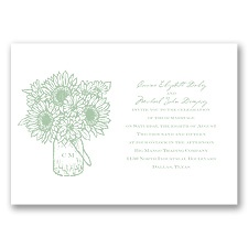 Sunflower Jar - Meadow - Invitation