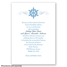 Snowflake - Cornflower - Invitation