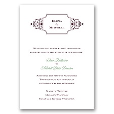 So Sophisticated - Plum - Invitation