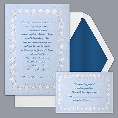 Blue Shimmer - Invitation