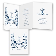 Rustic Romance - Marine - Invitation