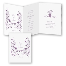 Rustic Romance - Wisteria - Invitation