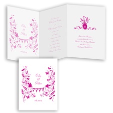 Rustic Romance - Begonia - Invitation