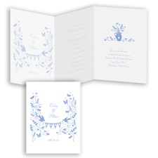 Rustic Romance - Bluebird - Invitation