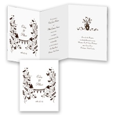Rustic Romance - Chocolate - Invitation
