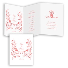 Rustic Romance - Coral Reef - Invitation