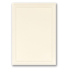 Triple Embossed Pearl Border, Ivory - DIY Invitation Kit