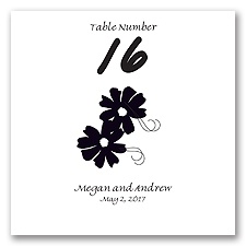 Bright White Design Choice Table Number