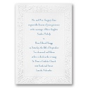Ornate - White - Invitation