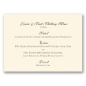 Classic Menu Card - Antique White - Horizontal