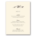 Classic Menu Card - Antique White - Vertical