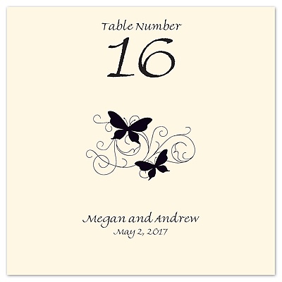 Ecru Design Choice Table Number