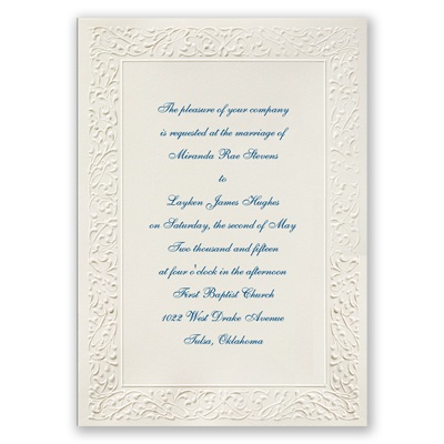 Ornate - Ecru - Invitation
