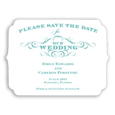 Chic Die Cut - Jade - Save the Date