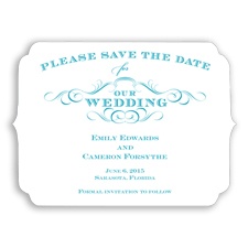 Chic Die Cut - Malibu - Save the Date