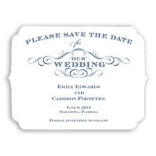Chic Die Cut - Marine - Save the Date