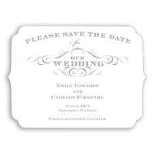 Chic Die Cut - Mercury - Save the Date