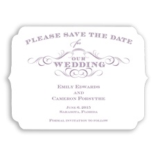 Chic Die Cut - Wisteria - Save the Date