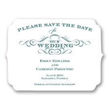 Chic Die Cut - Gem - Save the Date